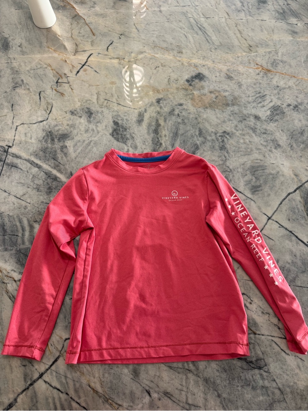 Vineyard Vines Pink Long Sleeve swim shirt
